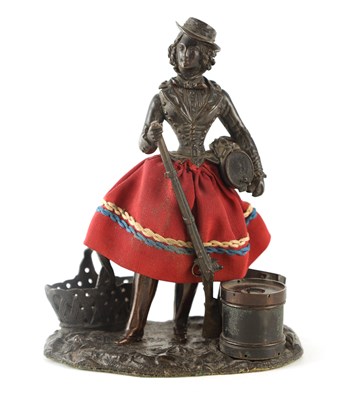 Lot 683 - A LATE 19TH CENTURY NOVELTY BRONZE DESK...