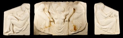 Lot 689 - A GROUP OF THREE 19TH CENTURY PLASTER CAST...