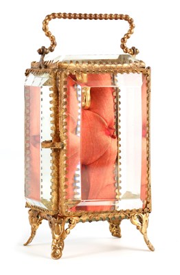 Lot 705 - A LATE 19TH CENTURY GILT BRASS FRENCH POCKET...
