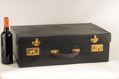 Lot 723 - A LATE 19TH CENTURY FRENCH BLUE LEATHER FITTED...