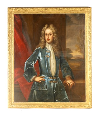 Lot 742 - A LARGE 18TH CENTURY FULL LENGTH PORTRAIT OF A...