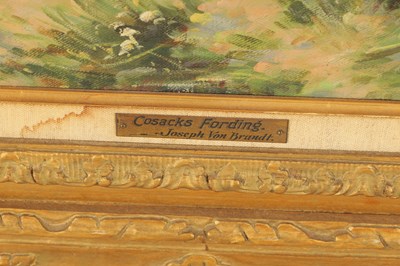 Lot 761 - JOSEF VON BRANDT. POLISH, 1841-1928 OIL ON...