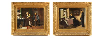 Lot 762 - E. BARIÉ A PAIR OF 19TH CENTURY OILS ON CANVAS...