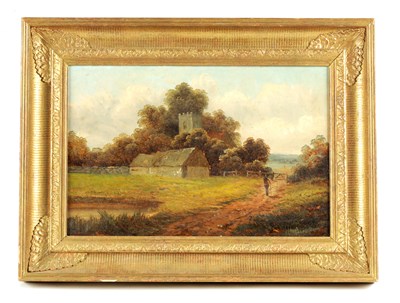 Lot 763 - A 19TH CENTURY OIL ON CANVAS depicting a...