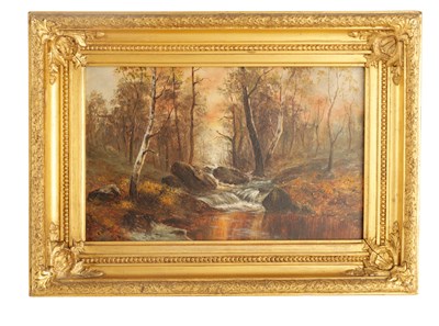 Lot 769 - A 19TH CENTURY OIL ON BOARD depicting a river...
