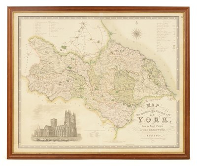 Lot 795 - A 19TH CENTURY COLOURED ILLUSTRATED MAP OF...