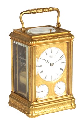 Lot 820 - A 19TH CENTURY FRENCH GILT BRASS ENGRAVED...