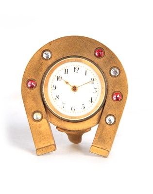 Lot 821 - AN EARLY 20TH CENTURY GILT BRONZE AND JEWEL...