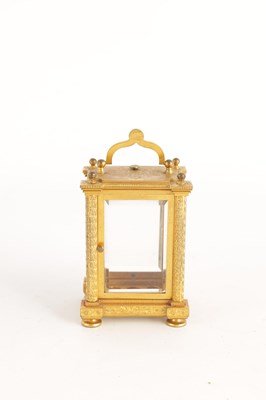 Lot 823 - A 19TH CENTURY GILT BRASS ENGRAVED ENGLISH...