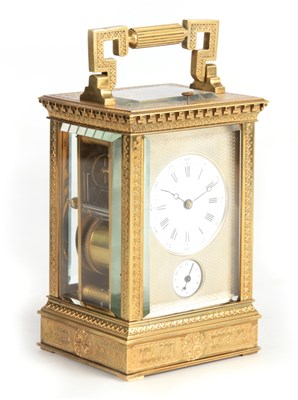 Lot 829 - A LATE 19TH CENTURY FRENCH ENGRAVED BRASS...