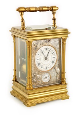 Lot 832 - A LATE 19TH CENTURY FRENCH REPEATING CARRIAGE...