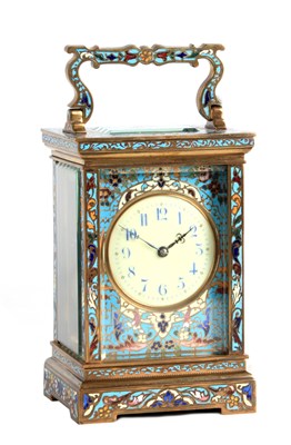 Lot 836 - A LATE 19TH CENTURY FRENCH CHAMPLEVE ENAMEL...