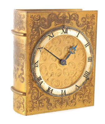 Lot 842 - A MID 20TH CENTURY NOVELTY GILT BRASS MANTEL...