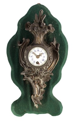 Lot 847 - A LATE 19TH CENTURY FRENCH MINIATURE CARTEL...