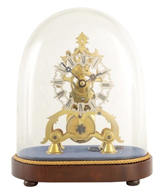 Lot 863 - A 19TH CENTURY 8-DAY FUSEE TIMEPIECE SKELETON...