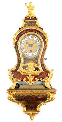 Lot 874 - A LATE 18TH CENTURY FRENCH BOULLE BRASS AND...