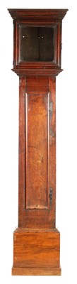 Lot 877 - AN EARLY WALNUT COFFIN LANTERN/HOOK AND SPIKE...