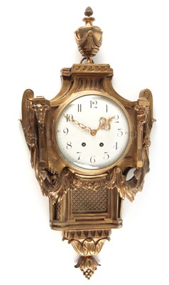 Lot 922 - A LATE 19TH CENTURY FRENCH GILT BRASS CARTEL...