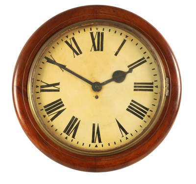 Lot 955 - A LARGE LATE 19TH CENTURY FUSEE WALL CLOCK the...