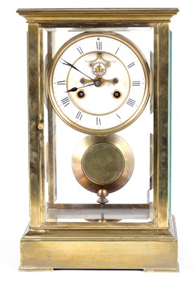 Lot 957 - A LATE 19TH CENTURY FRENCH FOUR-GLASS MANTEL...