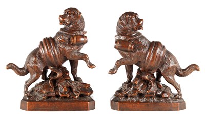 Lot 968 - A GOOD QUALITY PAIR OF LATE 19TH CENTURY BLACK...