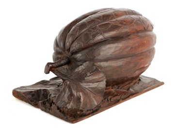 Lot 981 - A 19TH CENTURY CARVED OAK SCULPTURE modelled...