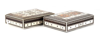 Lot 994 - TWO 19TH CENTURY ANGLO INDIAN FINELY INLAID...