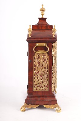 Lot 912 - THOMAS BEST, LONDON  A FINE GEORGE III ORMOLU MOUNTED MAHOGANY MUSICAL BRACKET CLOCK