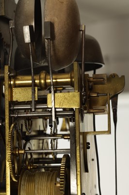Lot 823 - WILLIAM DUTTON, LONDON  A FINE AND RARE GEORGE III FIGURED MAHOGANY GRAND SONNERIE STRIKING LONGCASE CLOCK
