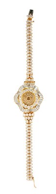 Lot 201 - AN IMPRESSIVE 1970’S 18CT YELLOW GOLD LADIES...