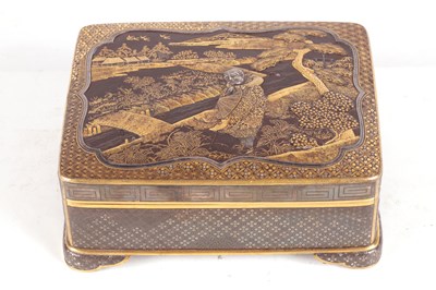 Lot 113 - A LARGE JAPANESE MEIJI PERIOD MIXED METAL INLAID IRON BOX
