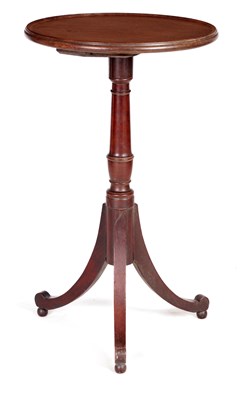 Lot 1388 - A LATE GEORGIAN HEPPLEWHITE STYLE MAHOGANY WINE TABLE