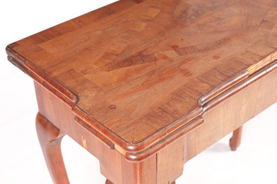 Lot 984 - A RARE GEORGE I KINGWOOD CONCERTINA ACTION CARD TABLE