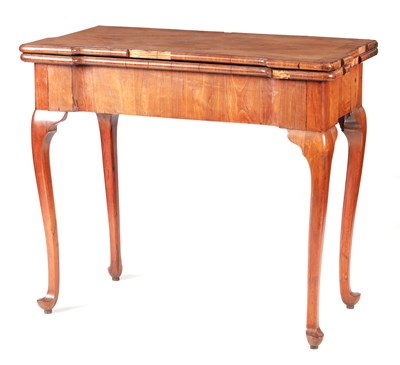 Lot 984 - A RARE GEORGE I KINGWOOD CONCERTINA ACTION CARD TABLE