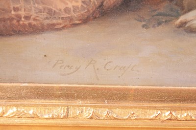 Lot 710 - PERCY ROBERT CRAFT (1856-1934) A LATE 19TH CENTURY NEWLYN SCHOOL OIL ON CANVAS OF LARGE SIZE