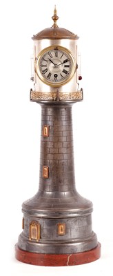 Lot 883 - A LATE 19TH CENTURY FRENCH INDUSTRIAL AUTOMATION LIGHTHOUSE CLOCK COMPENDIUM