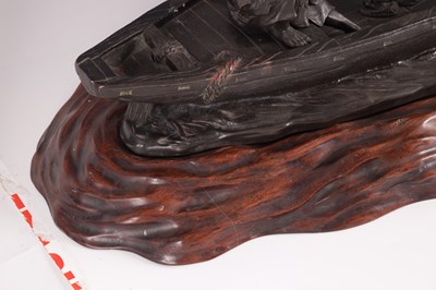 Lot 138 - AN IMPRESSIVE MEIJI PERIOD JAPANESE BRONZE SCULPTURE