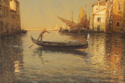 Lot 747 - ANTOINE BOUVARD (1870-1956)  A LARGE EARLY 20TH CENTURY OIL ON CANVAS