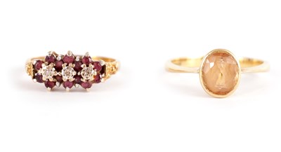Lot 245 - TWO LADIES 18CT GOLD RINGS