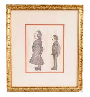 Lot 731 - LAURENCE STEPHEN LOWRY RBA RA (1887-1976) ORIGINAL PENCIL DRAWING ON PAPER
