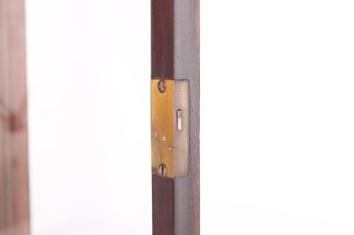 Lot 909 - A SMALL ENGLISH LATE 19TH CENTURY ROSEWOOD TRIPLE FUSEE EIGHT BELL QUARTER CHIMING BRACKET CLOCK