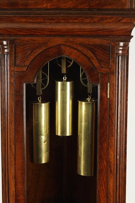 Lot 911 - WEBSTER, QUEEN VICTORIA STREET, LONDON  A MID 19TH CENTURY POLLARD OAK QUARTER CHIMING REGULATOR LONGCASE CLOCK