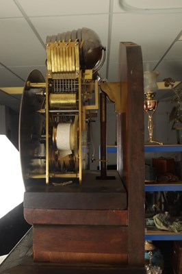 Lot 911 - WEBSTER, QUEEN VICTORIA STREET, LONDON  A MID 19TH CENTURY POLLARD OAK QUARTER CHIMING REGULATOR LONGCASE CLOCK