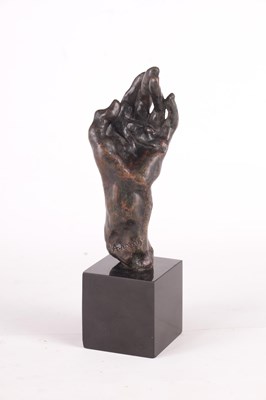 Lot 536 - AUGUSTE RODIN 1840 - 1917.  A PATINATED BRONZE SCULPTURE