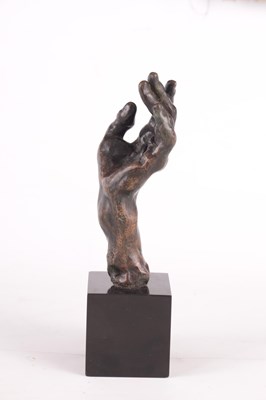Lot 536 - AUGUSTE RODIN 1840 - 1917.  A PATINATED BRONZE SCULPTURE