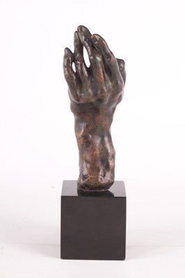 Lot 536 - AUGUSTE RODIN 1840 - 1917.  A PATINATED BRONZE SCULPTURE
