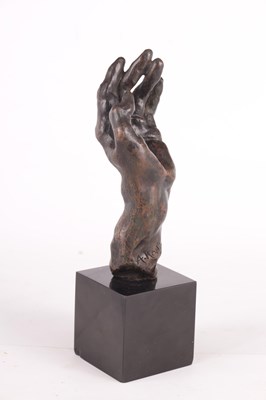 Lot 536 - AUGUSTE RODIN 1840 - 1917.  A PATINATED BRONZE SCULPTURE