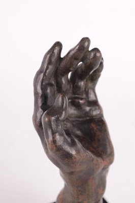Lot 536 - AUGUSTE RODIN 1840 - 1917.  A PATINATED BRONZE SCULPTURE