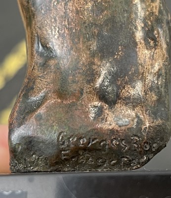 Lot 536 - AUGUSTE RODIN 1840 - 1917.  A PATINATED BRONZE SCULPTURE