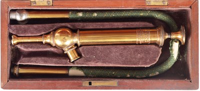 Lot 410 - A 19TH CENTURY CASED PUMP BY WEEDON